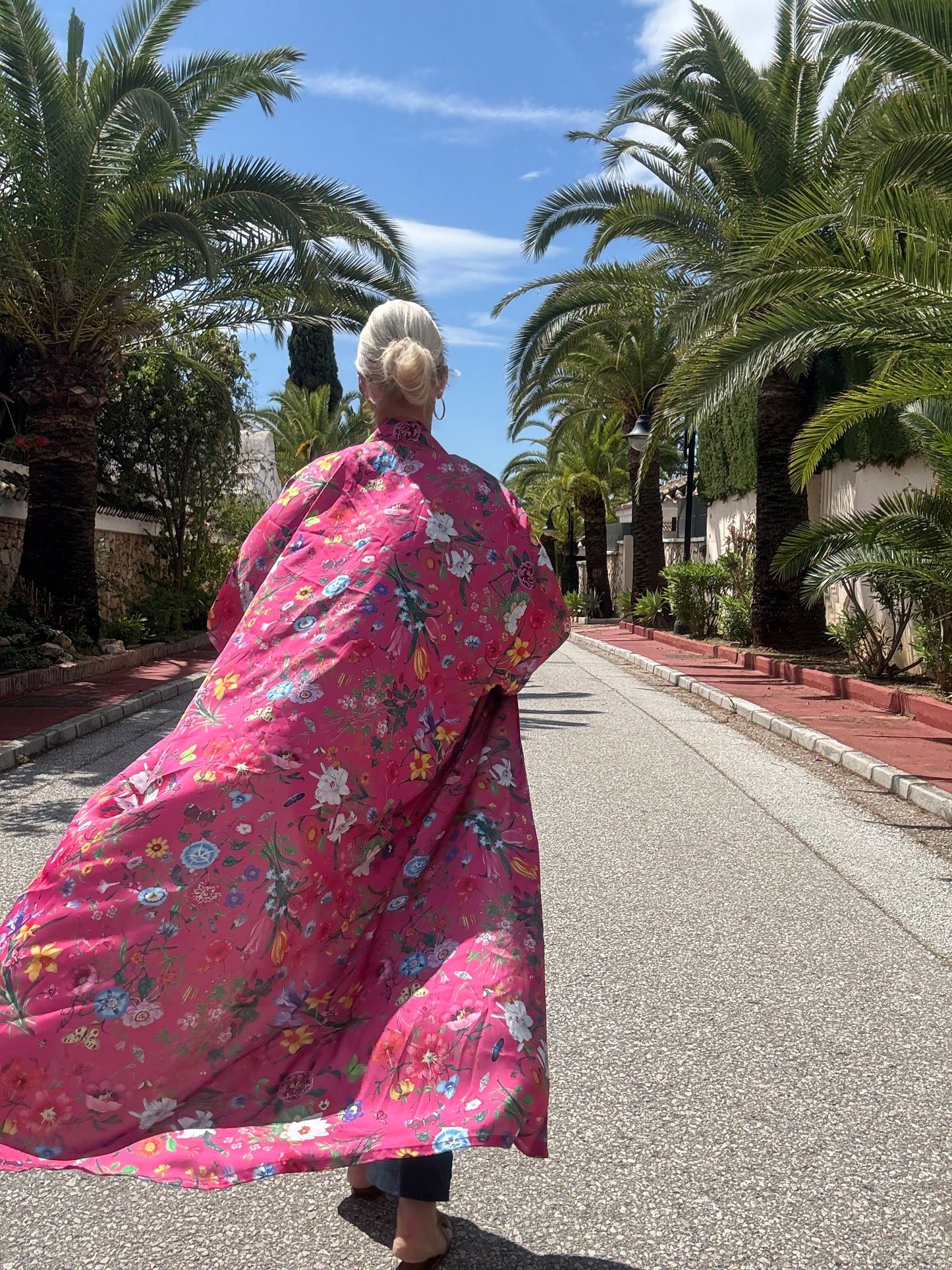 Abaya | Floral pink