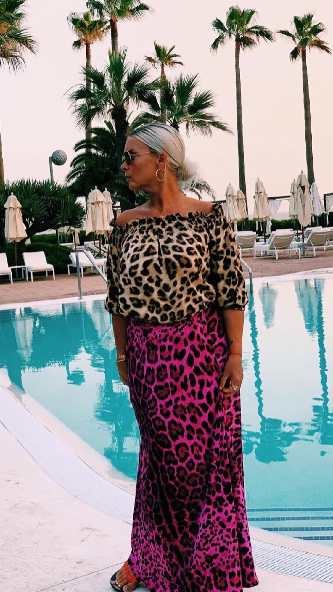 Wrapskirt | Leopard pink