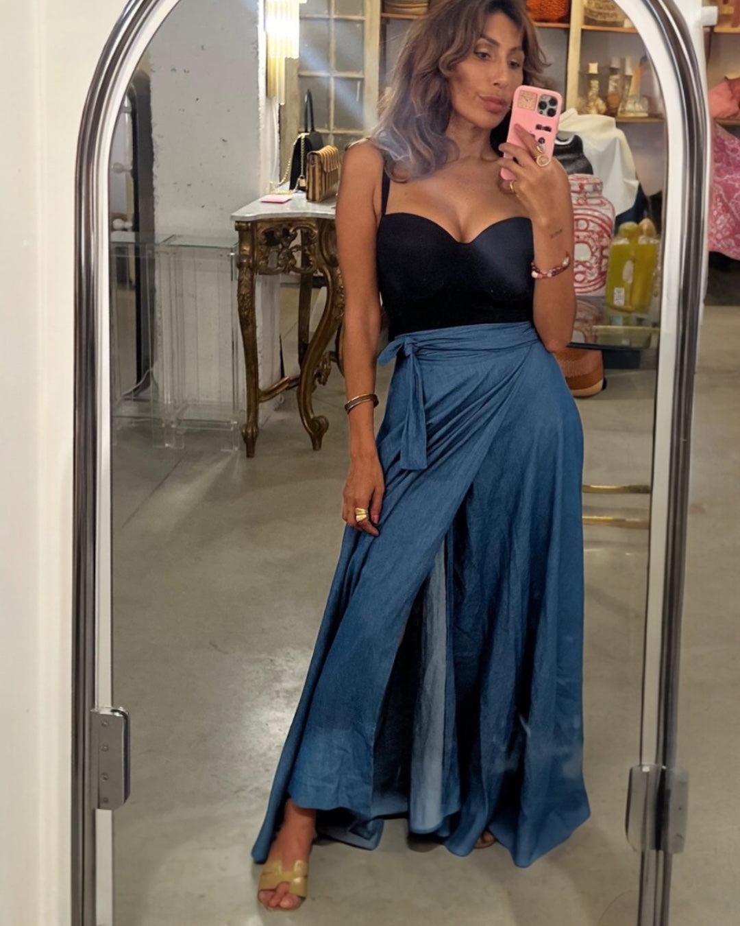 Wrapskirt | Denim