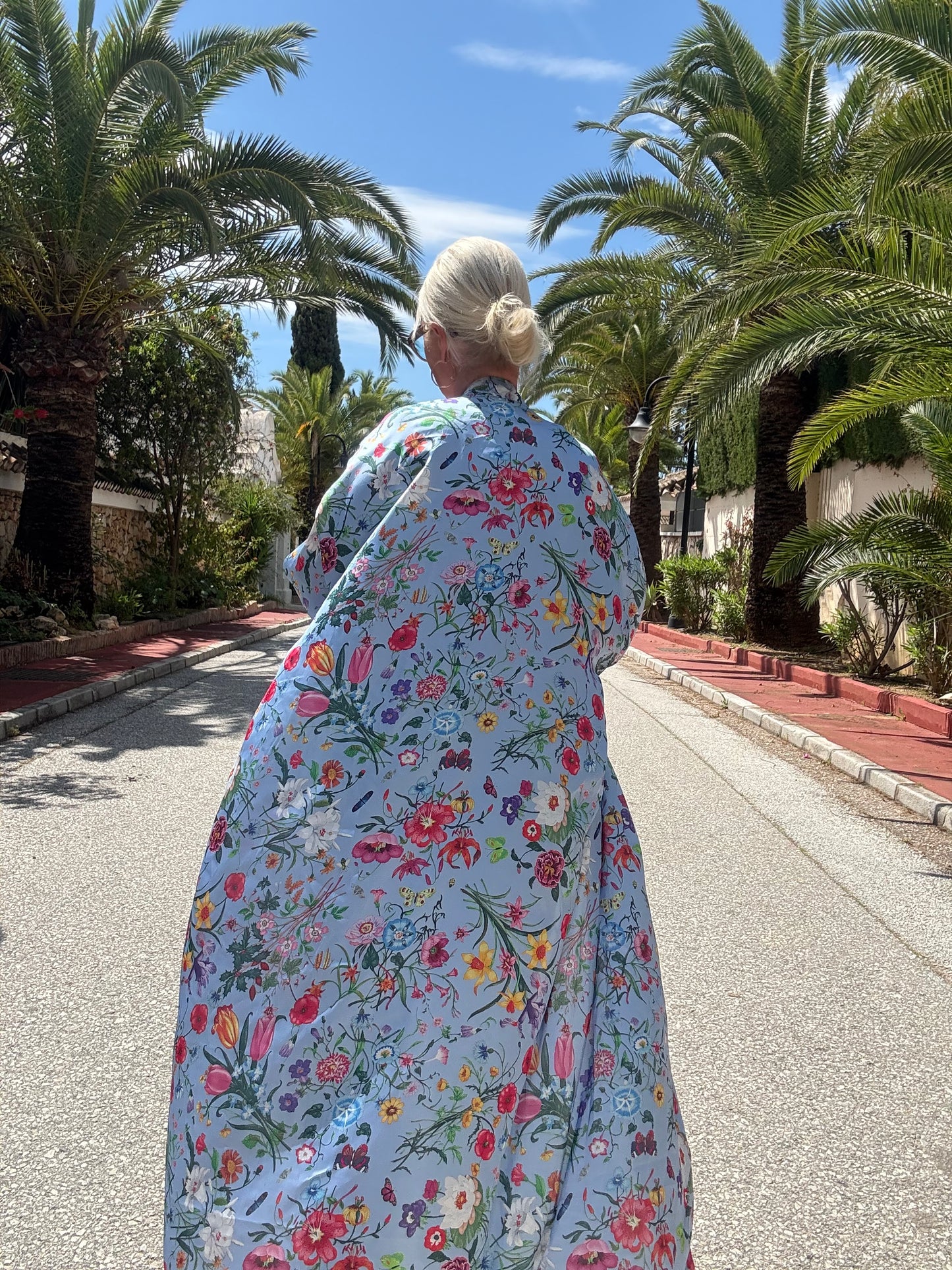 Abaya | Floral Blue