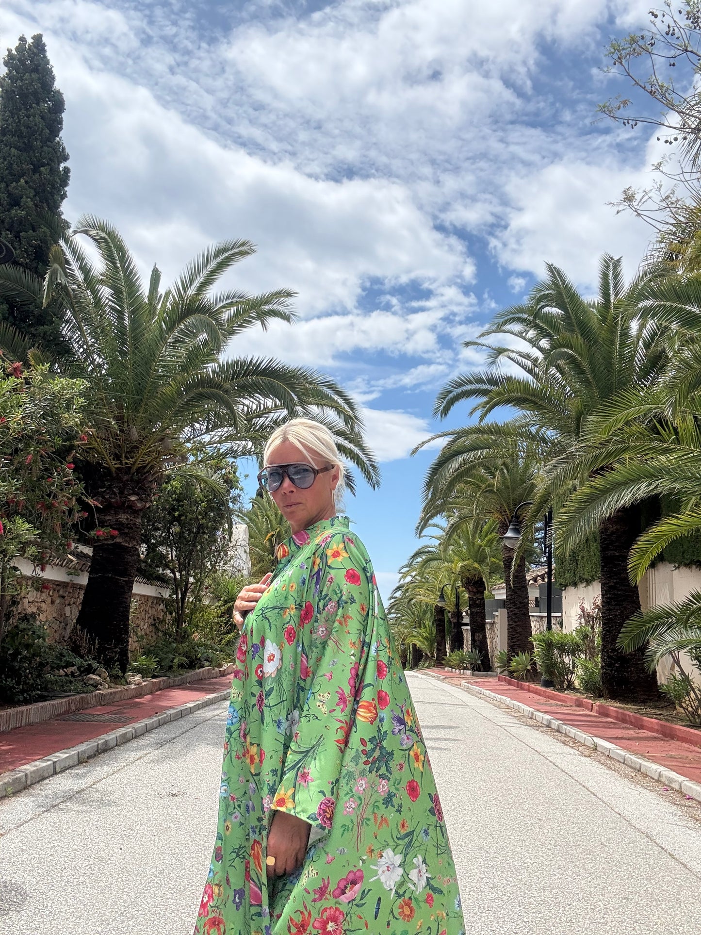 Kaftan | Floral green
