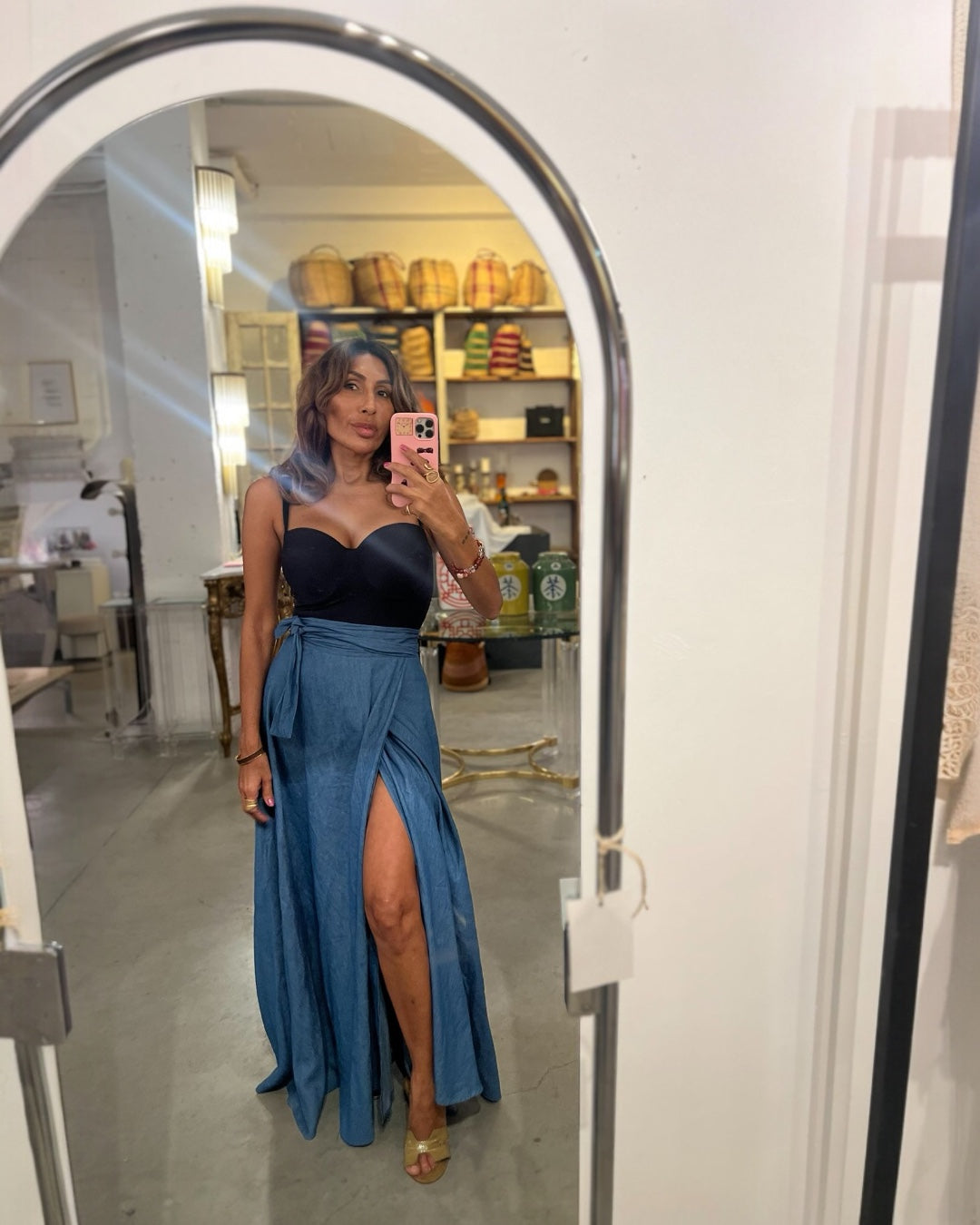 Wrapskirt | Denim