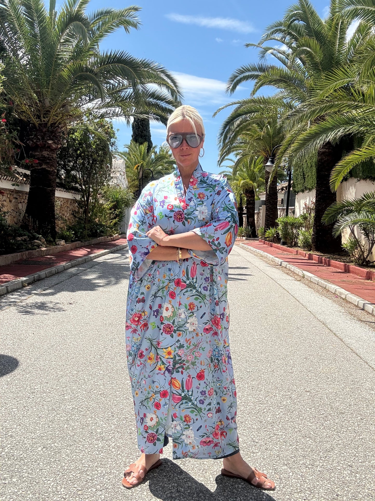 Abaya | Floral Blue