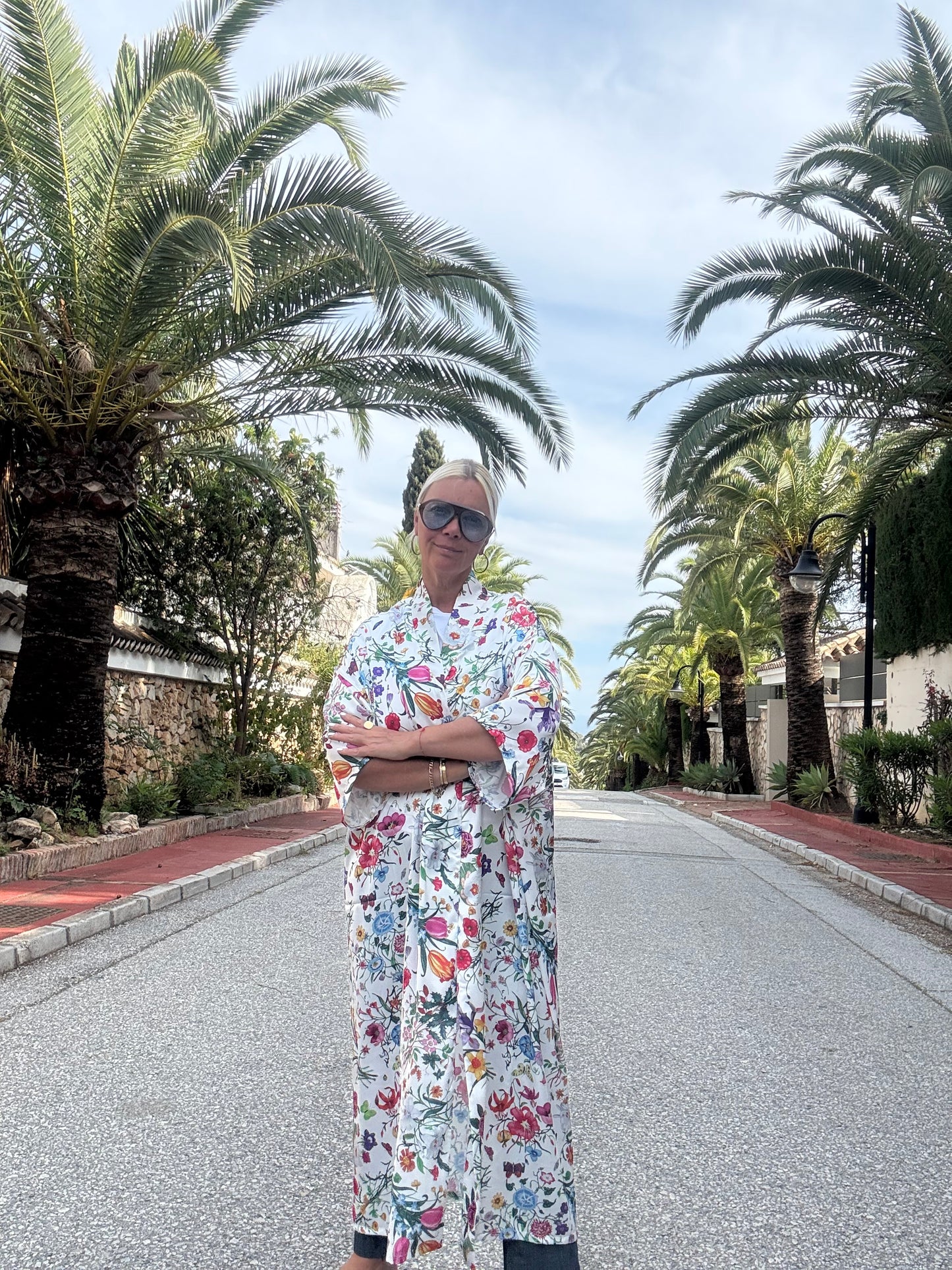 Abaya | Floral White
