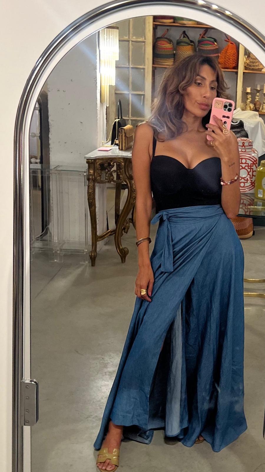 Wrapskirt | Denim