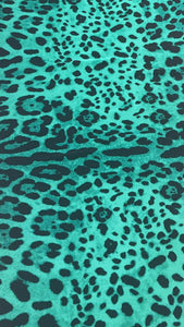 Leopard print Abaya | Green