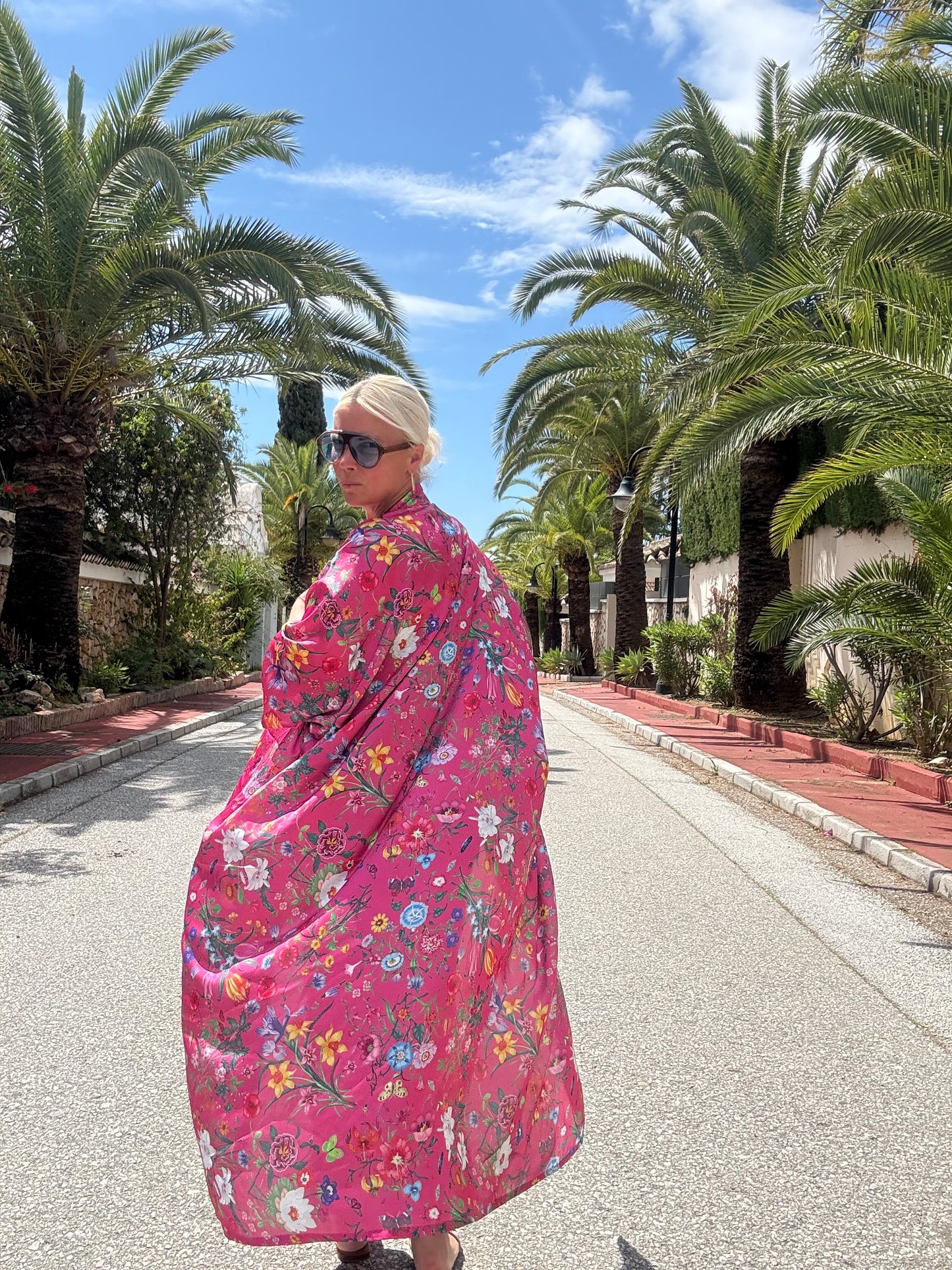 Abaya | Floral pink