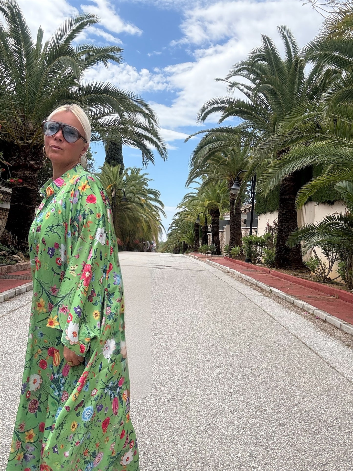 Kaftan | Floral green
