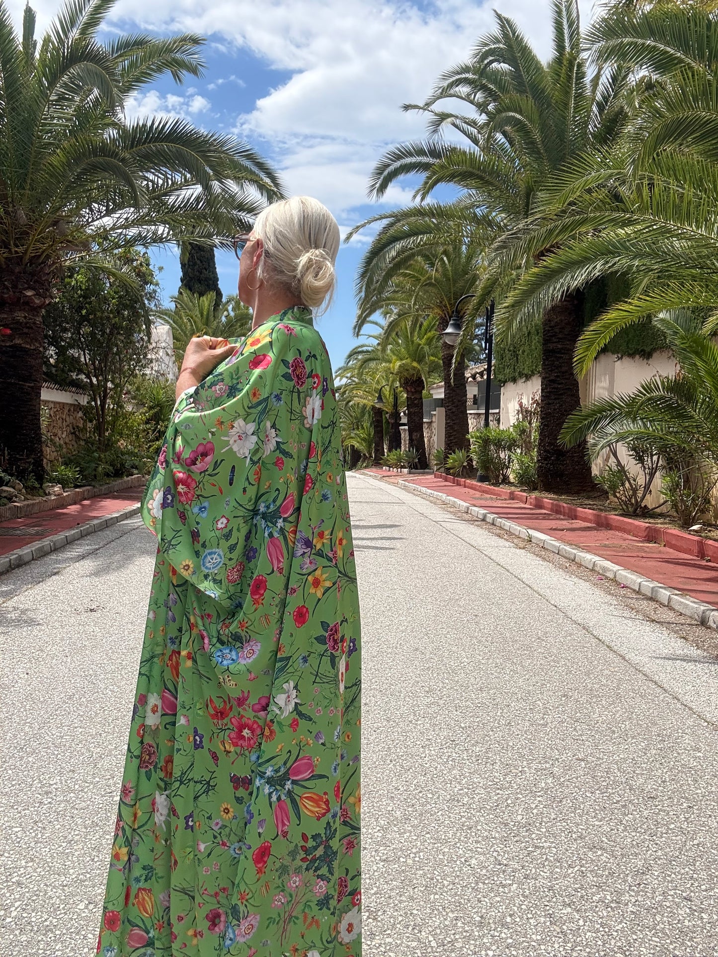 Kaftan | Floral green
