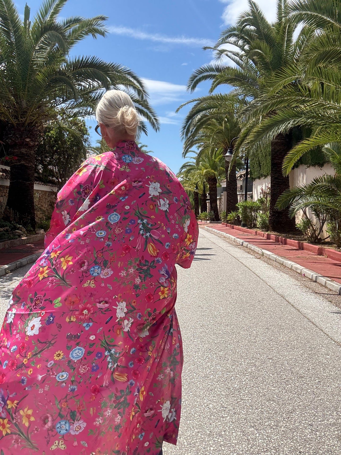Abaya | Floral pink