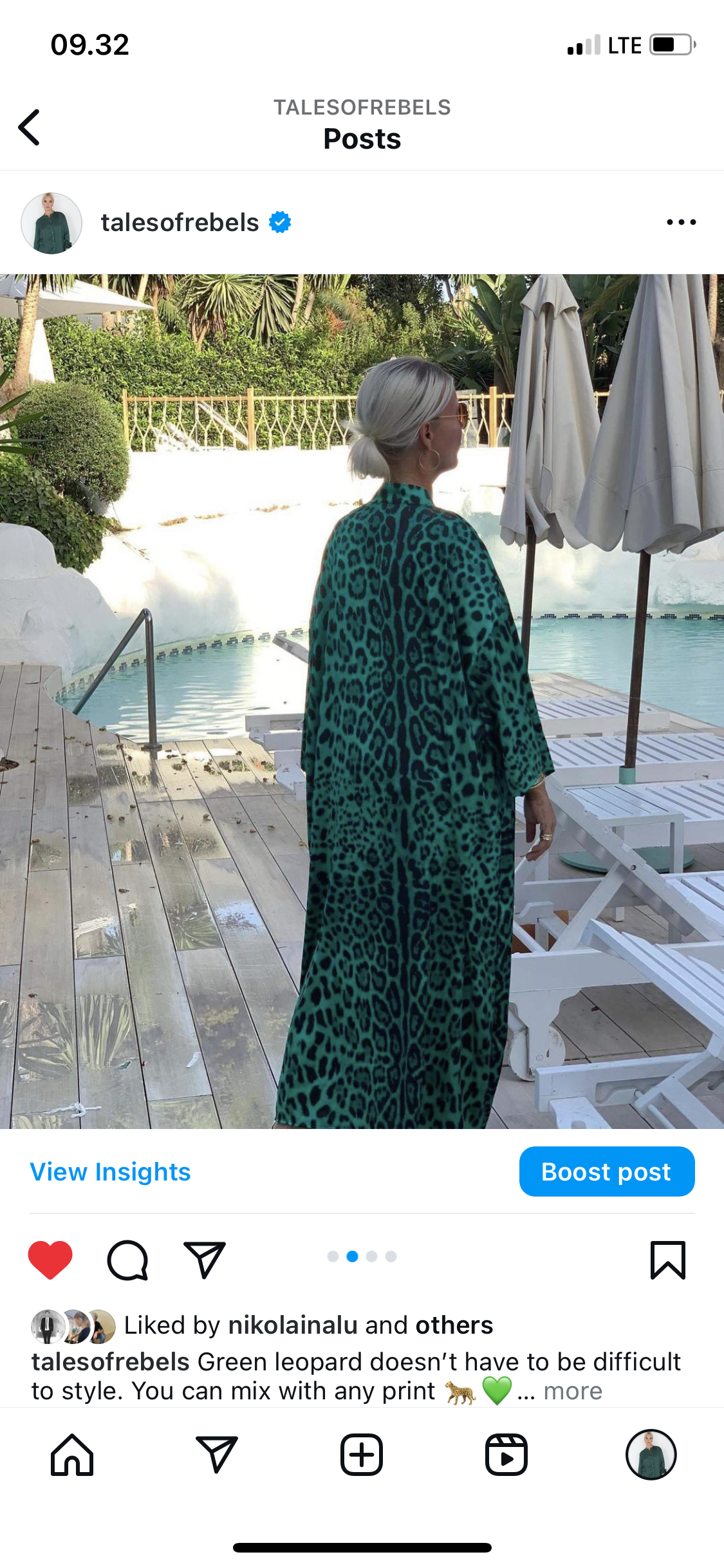 Abaya | Green Leopard print
