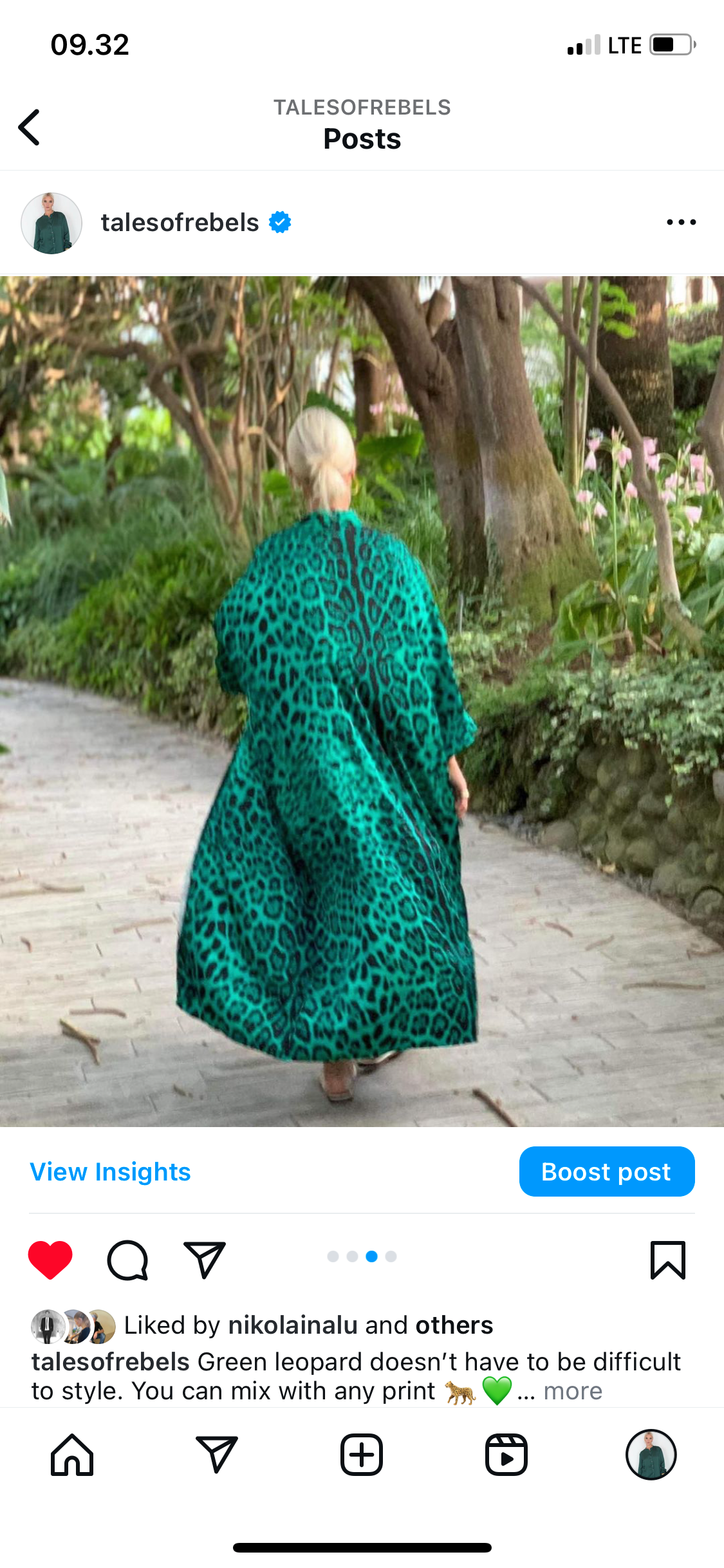 Abaya | Green Leopard print
