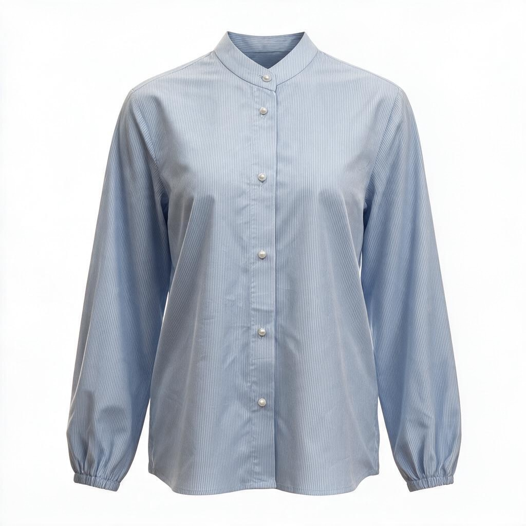 Cotton Shirt | Blue-White
