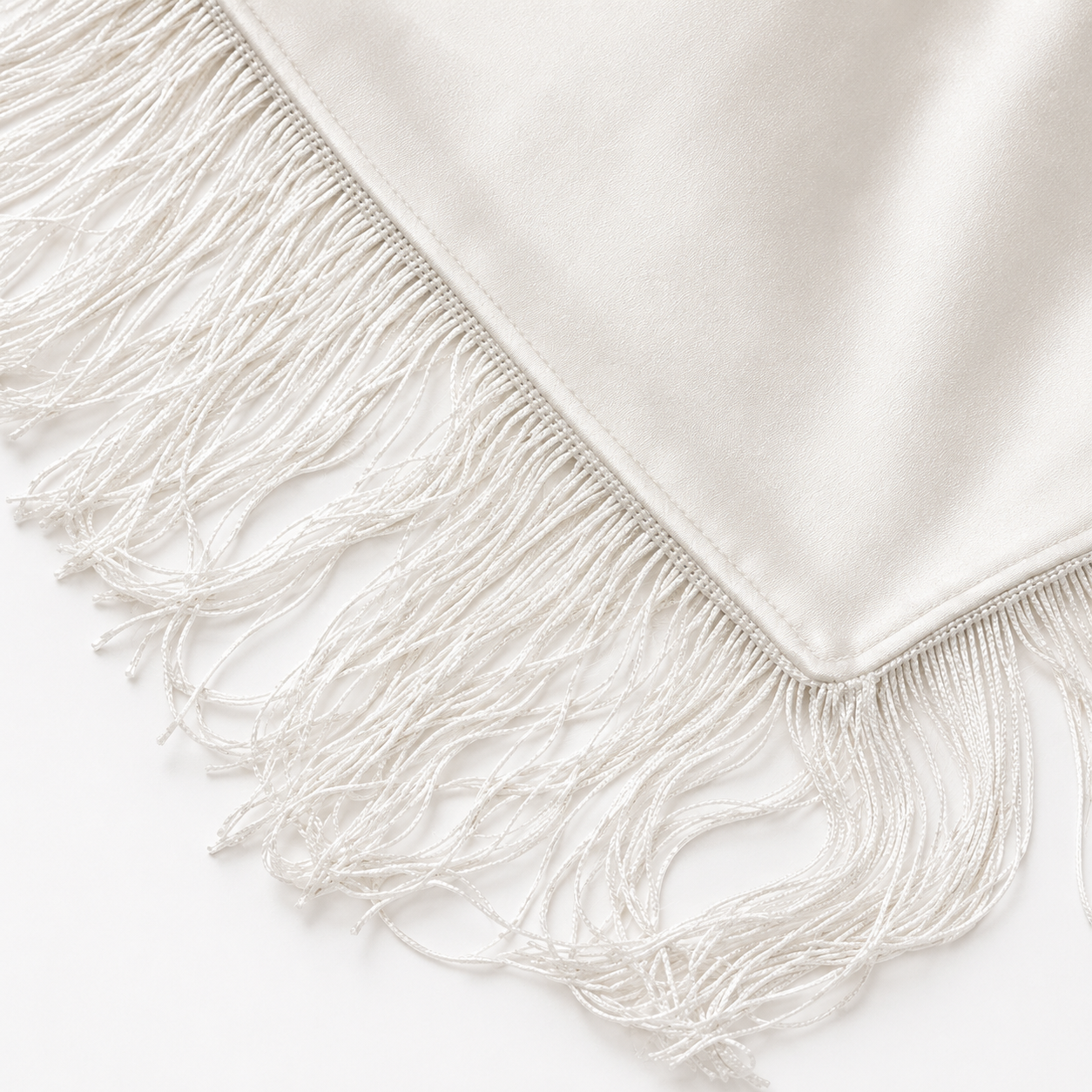 Fringe Shawl | White