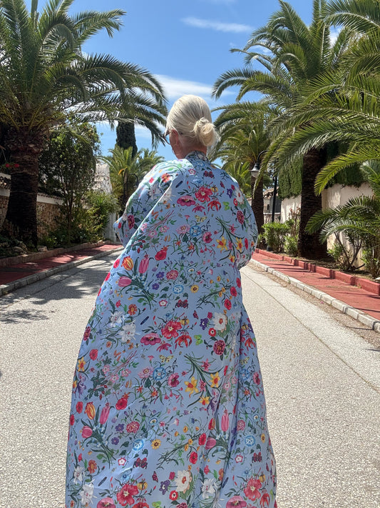 Abaya | Floral Blue