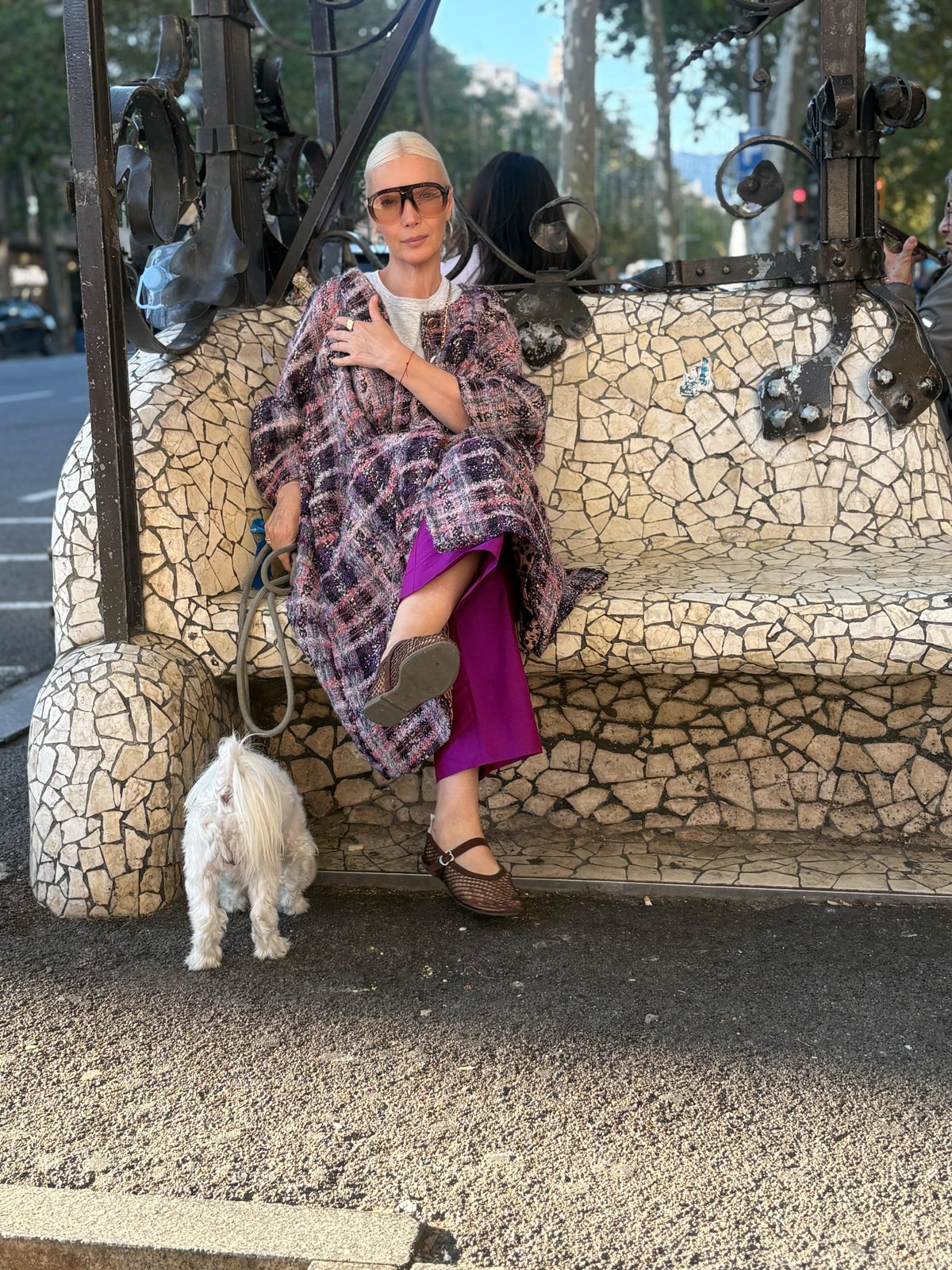 Camille Coat | Purple Shimmer