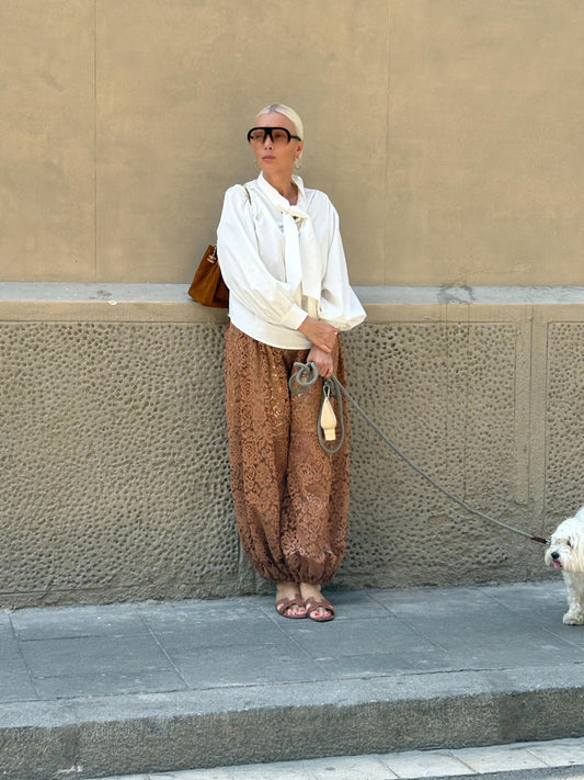 Lace Pants | Golden