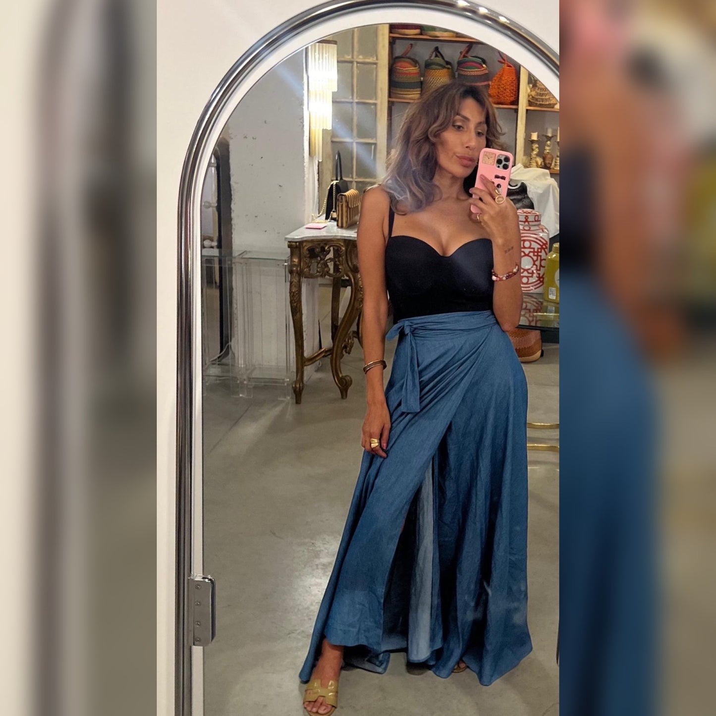 Wrapskirt | Denim