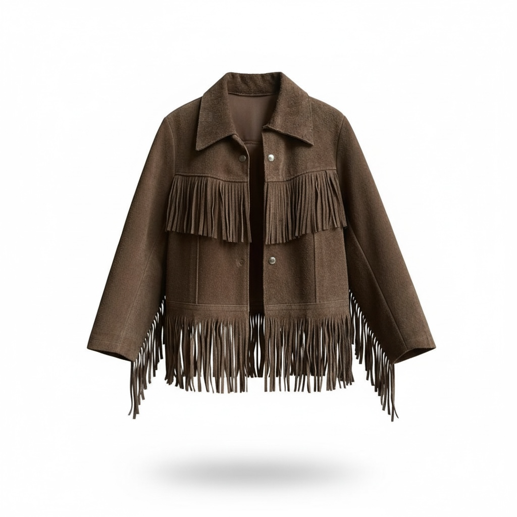 Vintage Suede Fringe Jacket
