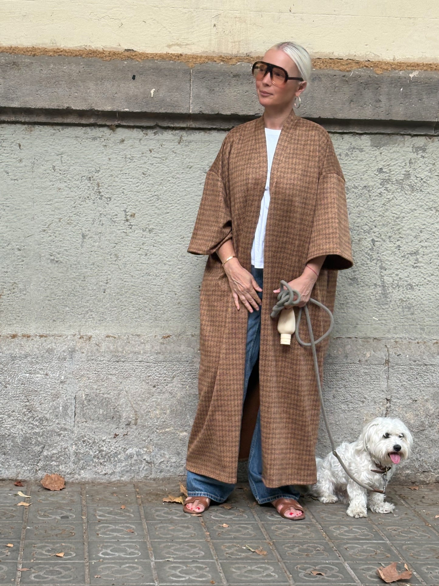 Abaya | Houndstooth Golden