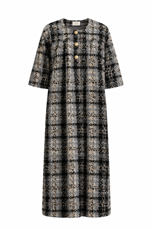 Camille Coat | Grey Shimmer