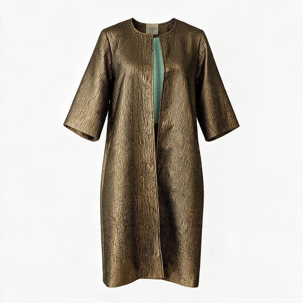 Brocade Coat | Gold