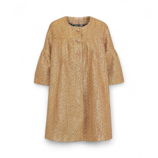 Camille coat gold boucle